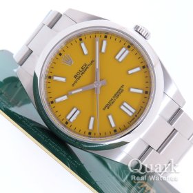 ロレックス オイスター・パーペチュアル41 124300 イエローダイヤル