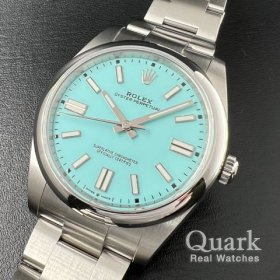 ロレックス オイスター・パーペチュアル41 124300 ターコイズブルーダイヤル