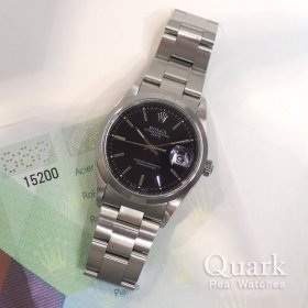 ロレックス オイスター・パーペチュアル・デイト 15200 ブラックダイヤル