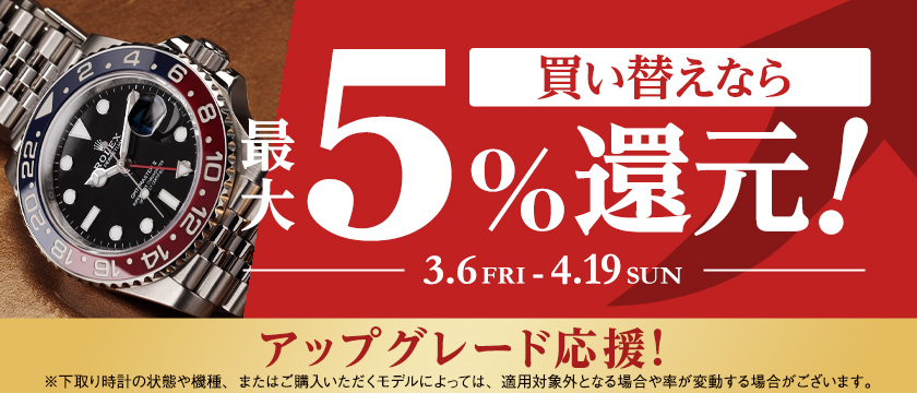 下取り最大5％還元キャンペーン